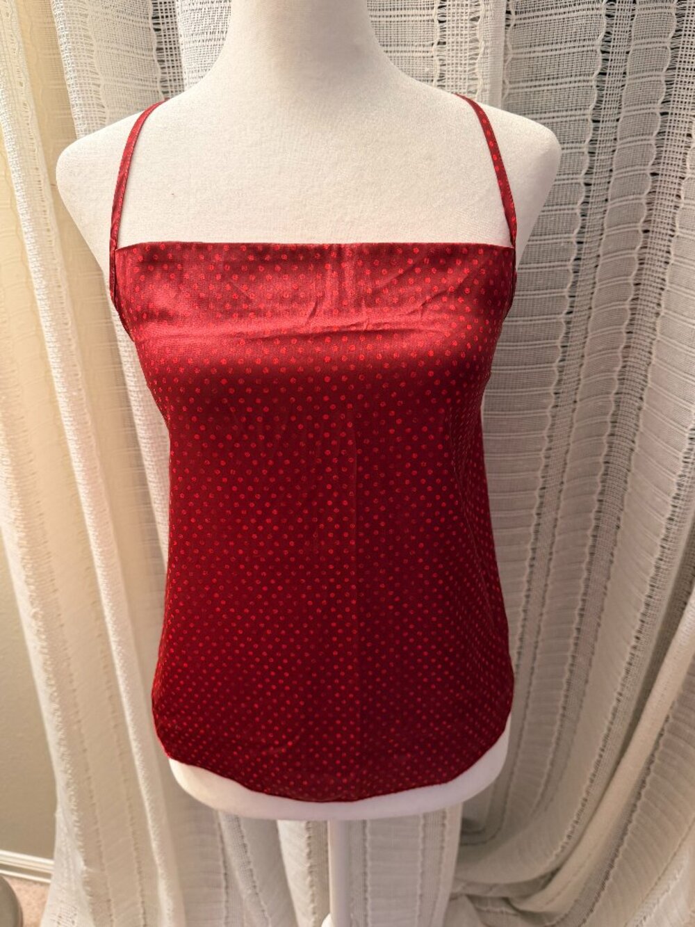 Intimately Free People Red Polka Dot Tank Top